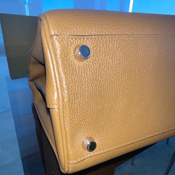 Gucci Horsebit Medium Zuki Interlocking Gg Top Beige Leather Shoulder Bag - Picture 12 of 13